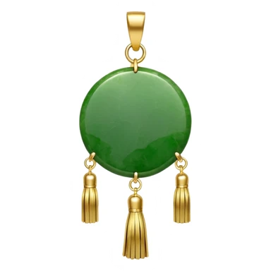 jade ade tassel pendant sticker