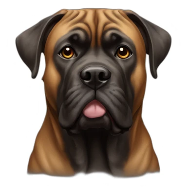 brindle bull mastiff sticker