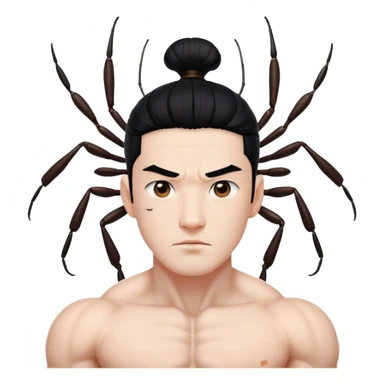 Sung Jin Woo from Solo Leveling facing the ant king of Jeju Island sticker