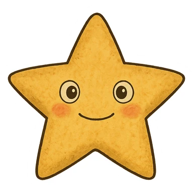 ghibli style star sticker