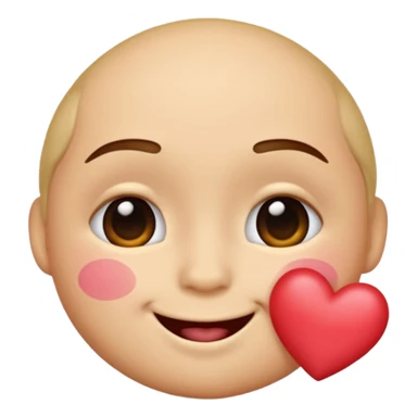 A single emoji that's feeling extreme happiness. Blushing and feeling in love. Grinning and smiling and making a kissy face. Something sweet and perfect to send to someone you love. Not a familiar love something deep and profound. Something unique. sticker