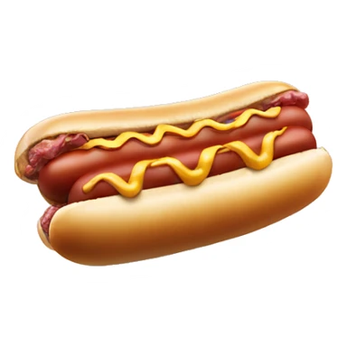 Hotdog riding a cloud to heaven  sticker