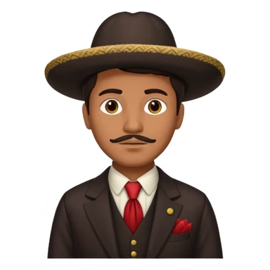 1900's mexican male sticker