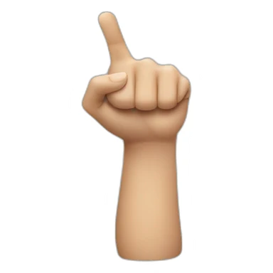 finger pointing to the right sticker