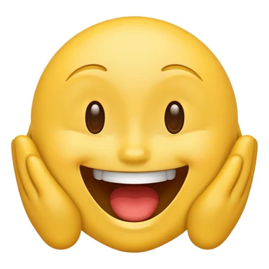 Emoji representing internal laughter sticker