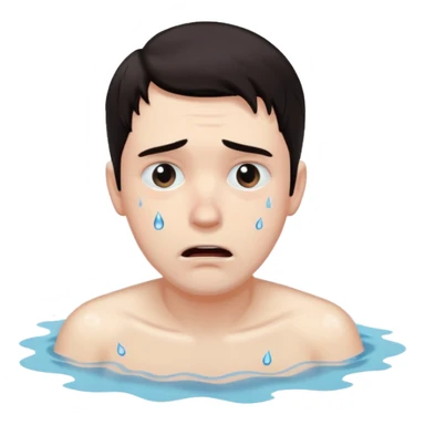 man drowning sticker