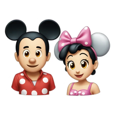 Mickey y minnie sticker