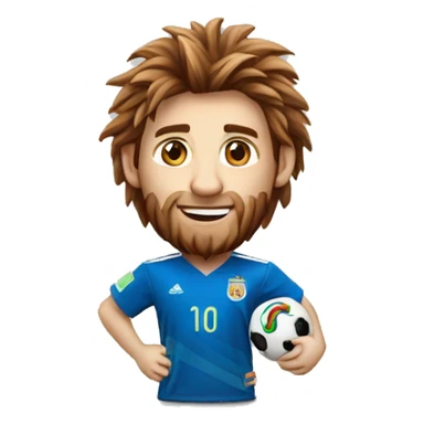 lionnel messi avec la coupe du monde sticker