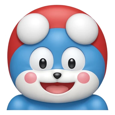 Doraemon sin orejas  sticker