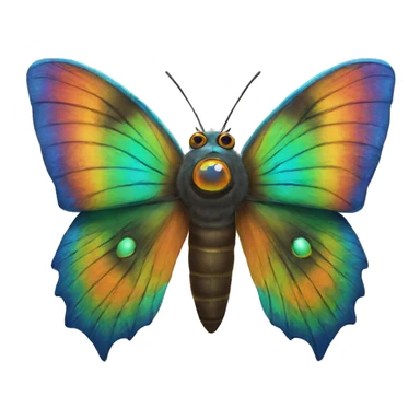 Mothra rainbow  sticker