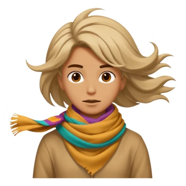 person living in desert just face, hair showing, eccentric  sticker