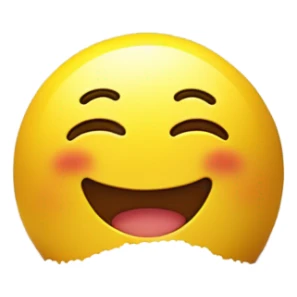 Happy emoji with a pile of salt sticker