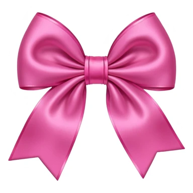 Pink bow cartoon in top view sticker