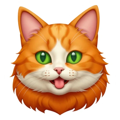 A cat sticking its tongue out sticker