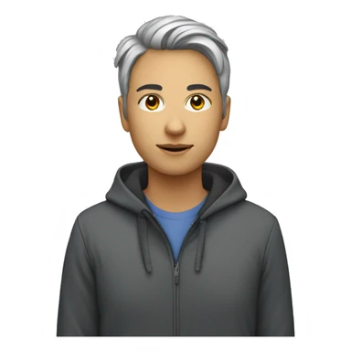 Profile Picture of a User of GeoAI geospatial data company. Its a non binary person. sticker