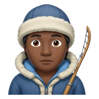 Inuit fisherman sticker