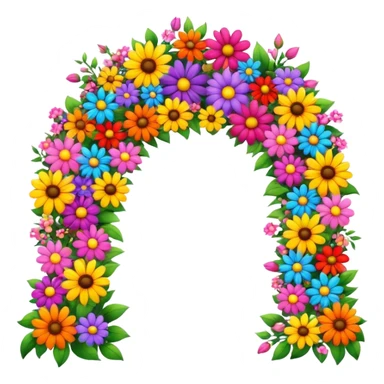 Flower arch sticker