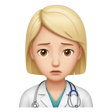 They need some concern on their face; they need to be considering one of two medical options. Can you draw these as people and not as doctors!!!! sticker