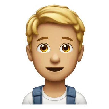 kid with red acne sticker