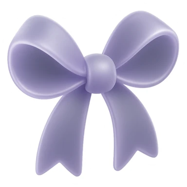 lavender bow with matte glass style sticker
