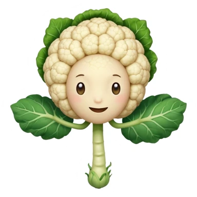 Polliflower.  It is a cauliflower floret with skinny arms and legs and a heart. sticker