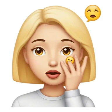 Emoji whispering  sticker