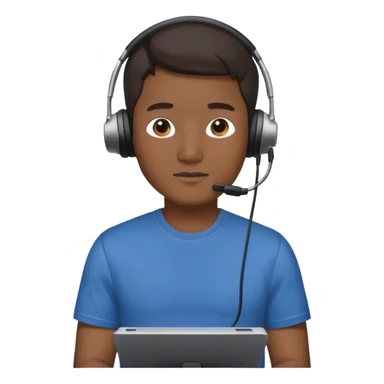 asian male movie director wear headset, tsirts sticker