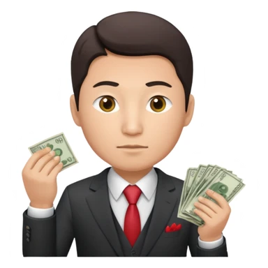 кыргызский бизнесмен считающий деньги sticker