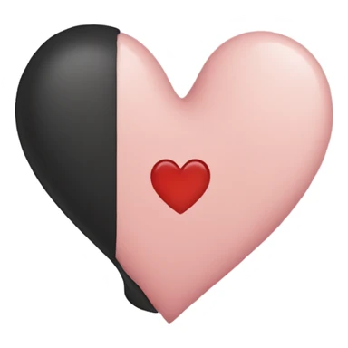 One half of the heart sticker