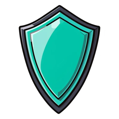 Luxury VIP badge shaped like a shield with a large diamond gem in the center sticker