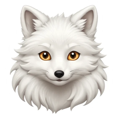 Seductive white fox sticker