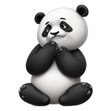 Panda facepalming  sticker