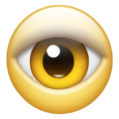 eye roll blushing with halo  sticker