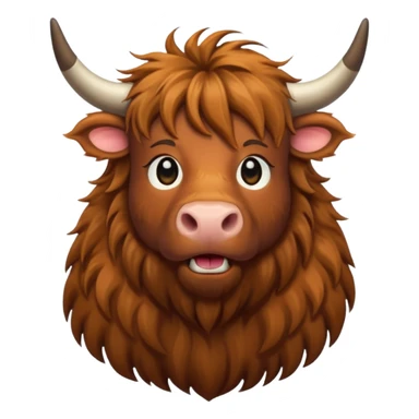 highland cow sticker