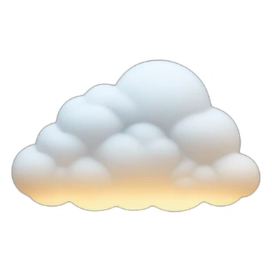 the volumetric cloud below is illuminated and snow comes from it sticker