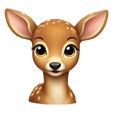 cute baby deer sticker