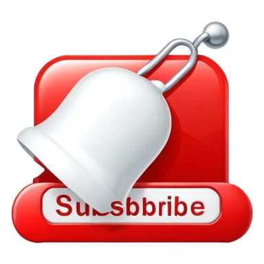Subscribe button with bell notification sticker