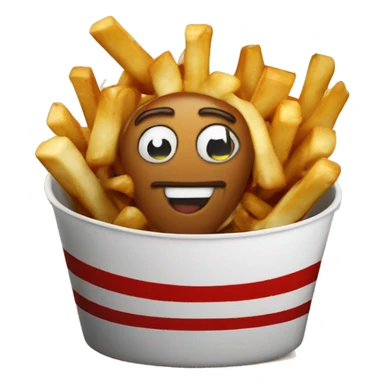 Poutine qui mange une poutine  sticker