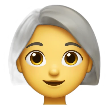 Shy girl blushing sticker