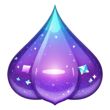 Glitter Purple and Cian plus sticker