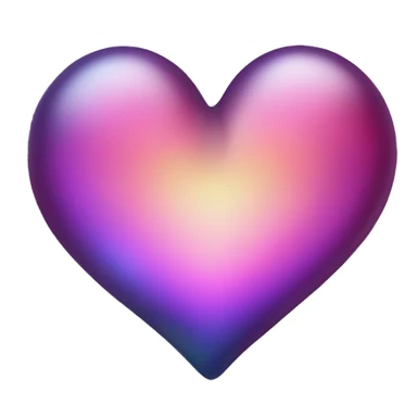 dark warm iridescent SCALE heart sticker