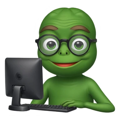 pepe the frog computer  sticker