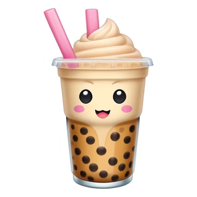 Boba tea kawaii sticker