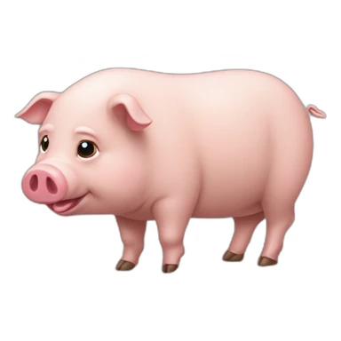 Cerdito cargando pesas sticker