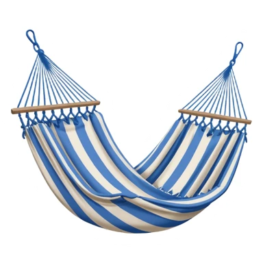 a hammock with a hole in the bottom sticker