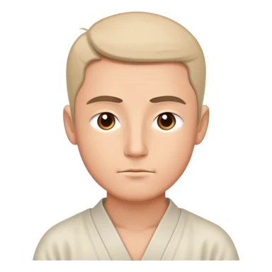A focused man, learned Zen, very calm and productive sticker