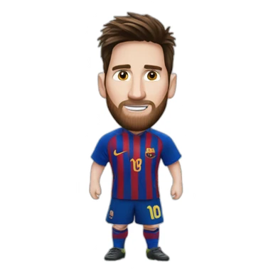 Messi qui gagne la coupe du monde sticker