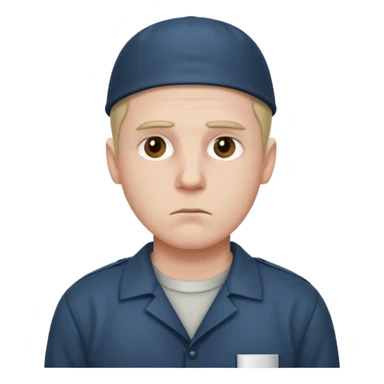 prison whit guys sticker