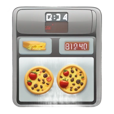 📊 Calorie Tracker – A digital screen showing calorie count. sticker