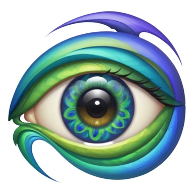  eyes spin multicolore 👁️+🌀+🟣🟢🟠🔵🔴🟡 sticker